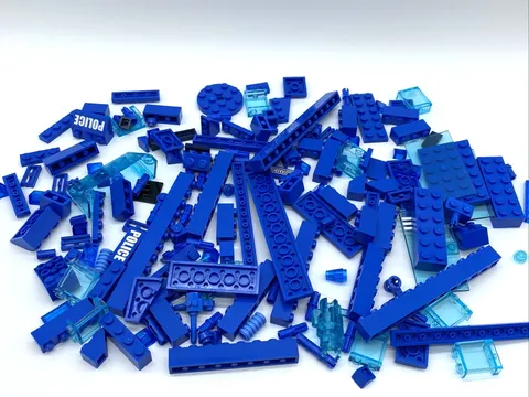 LEGO Lot Assorted BLUE Hue Part Piece Brick Lot WINDOW Brick