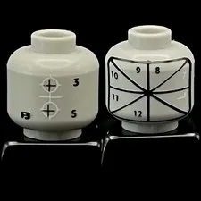 Lego Printer Alignment Rare Minifigure Head Misprint Test Print Prototype Error