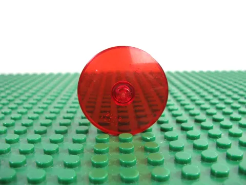1996 LEGO Trans-Red Dish 4 x 4 Inverted Radar Solid Stud Exploriens 6854 #30065