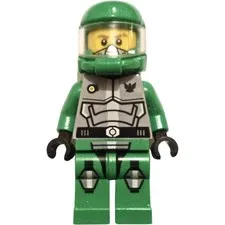 LEGO Chuck Stonebreaker minifigure Galaxy Squad Green Spaceman 70704 70706 gs009