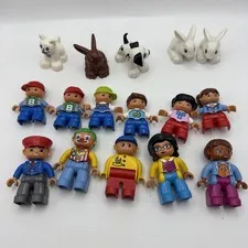 LEGO DUPLO People & Animal Lot Clown, Conductor, Mechanic, Kids