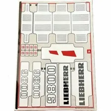 new LEGO Sticker Sheet #1 from Liebherr R 9800 set 42100