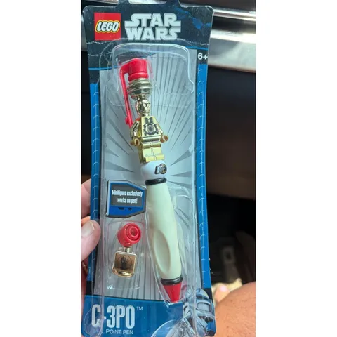 LEGO Star Wars C-3PO Ballpoint Pen 2146 2009 Chrome Gold Minifigure NEW Sealed
