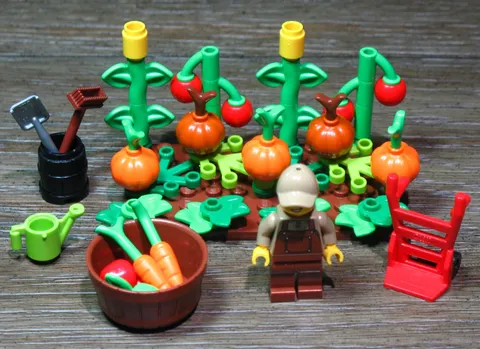 LEGO® Veggie Vegetable Garden Corn Tomato Pumpkin Apples Carrots & Man Gardener