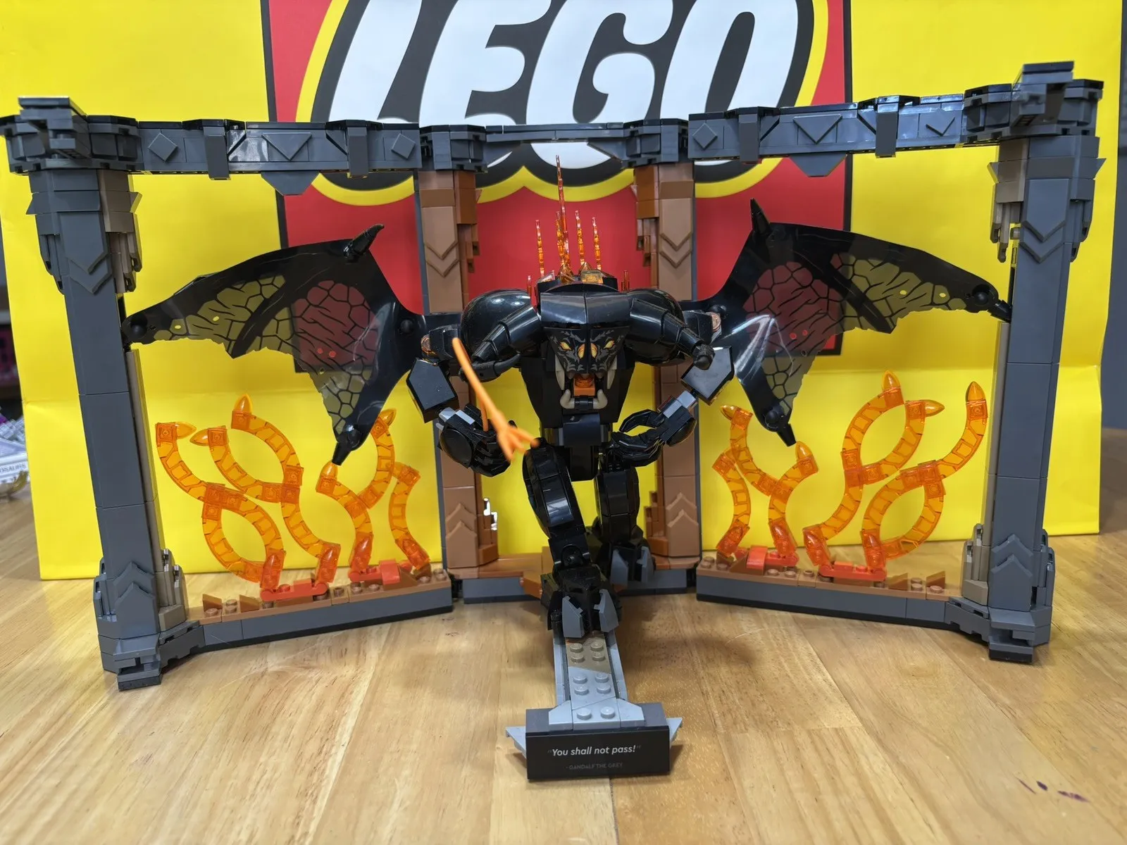 LEGO: Lord of the Rings BALROG (10367) LOTR ~ Build Only No Minifigure