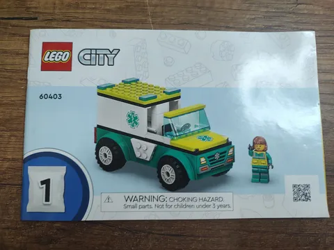LEGO City 60403 Instruction Manual 1 Only