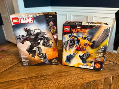 LEGO Marvel Super Heroes: Wolverine & War Machine Mech Armor 76202 & 76277 New