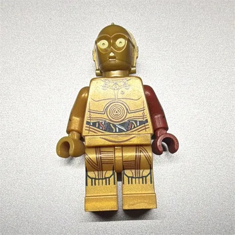 LEGO Star Wars C-3PO Minifigure Gold Protocol Droid with Dark Red Arm