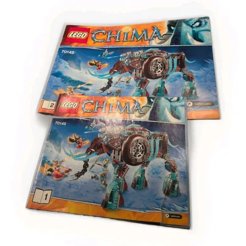 LEGO Chima 70145 Instructions Manuals 1&2 Legends of Chima Maula's Ice Stomper