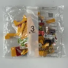 Retired LEGO Parts Pieces Bag 3 Multicolor Bricks Elements Yellow Red Green Lot