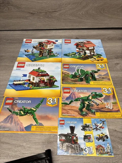 Lot of Lego Creator Instruction Manuals
