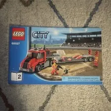 LEGO City Flatbed Truck 60027 Instruction Manual Booklet Book 2 English