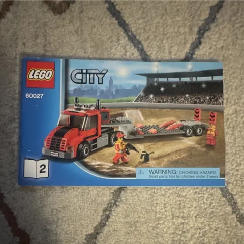 LEGO City Flatbed Truck 60027 Instruction Manual Booklet Book 2 English