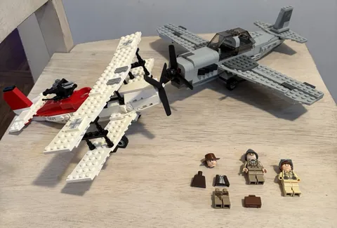 LEGO Indiana Jones: Fighter Plane Attack (7198) Nearly Complete See Description