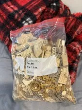 LEGO Tan Plastic Bricks & Pieces Bulk Lot Parts Mixed Pieces 6 lbs