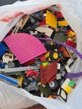 LEGO Bulk Building Bricks and Parts Lot 3.5  Pounds Mixed Themes and Colors