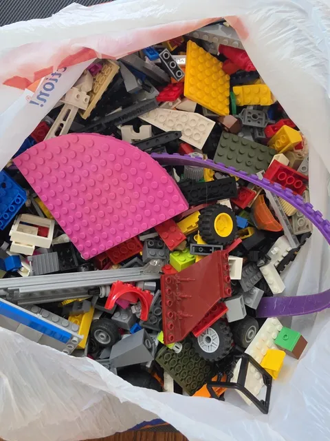LEGO Bulk Building Bricks and Parts Lot 3.5  Pounds Mixed Themes and Colors