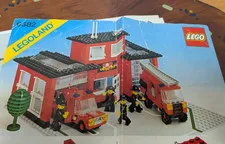 LEGO 6382 LEGOLAND Town Fire Station Instructions Only - bad condition