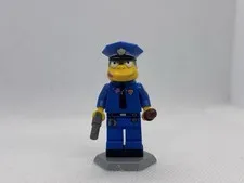 Lego - Chief Wiggum (Pink Frosting) SIM023 Minifigure Authentic