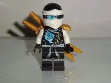 LEGO Ninjago Zane Skybound Minifigure NJO189 70603 With Weapons Authentic