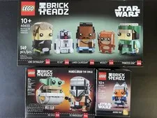 LEGO BrickHeadz Star Wars Lot - Ahsoka 40539 & Mandalorian 75317 Endor 40623