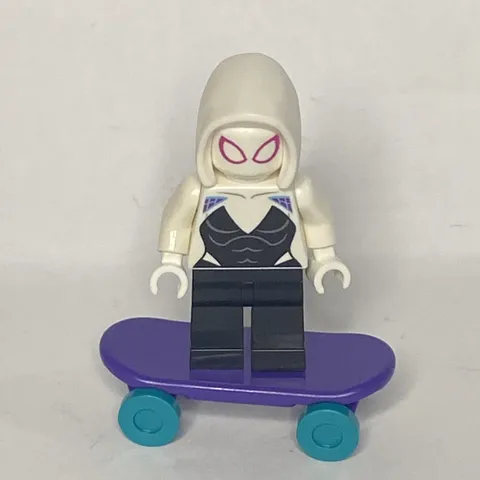 LEGO® Ghost Spider / Spider-Gwen, White Hood Basic Smooth Minifigure Skateboard