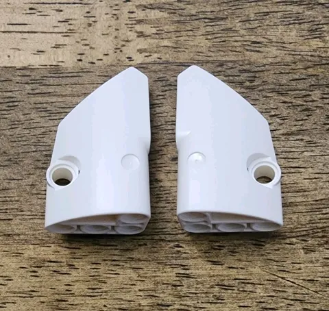 LEGO White, Panel Fairing #1 And #2 Small Short, Side A And B. 87080, 87086