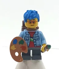 Lego Child Light Blue Denim Jacket, Dark Bluish Gray Shorts Minifigure CTY1393