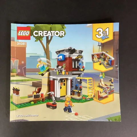 Lego Creator 31081 Manual Booklet - 3-in-1 Modular Skate House