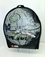 LEGO Star Wars X-Wing Deathstar Zip Bin Carrying Case 2012 - 12"x12"x3" Clean!