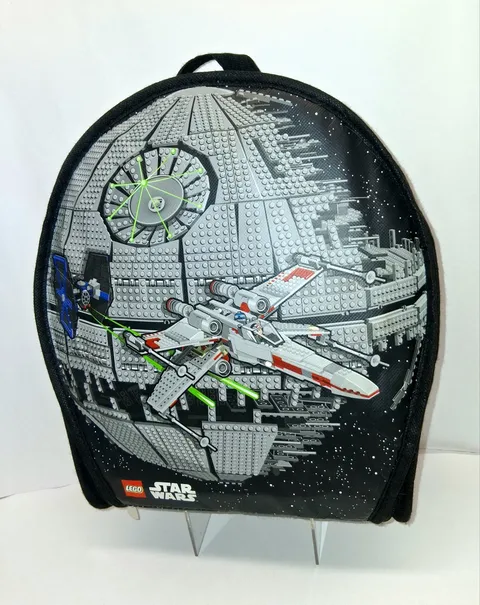 LEGO Star Wars X-Wing Deathstar Zip Bin Carrying Case 2012 - 12"x12"x3" Clean!