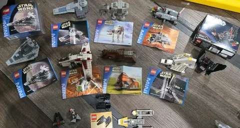 Open LEGO Star Wars Mini Building Set Bulk Lot plus bonus tie fighter & y-wing