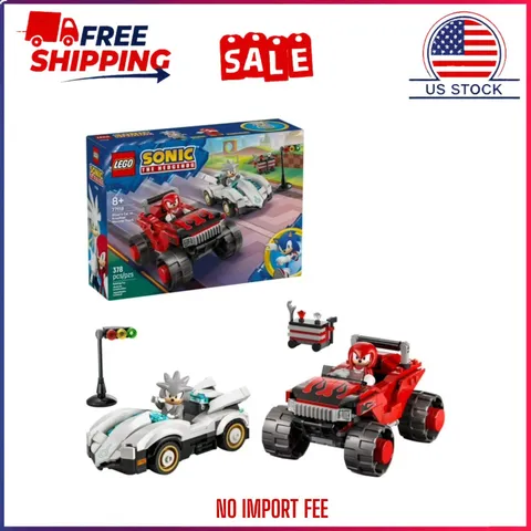 LEGO Sonic Silver’s Car vs. Knuckles’ Monster Truck Building Set 77118