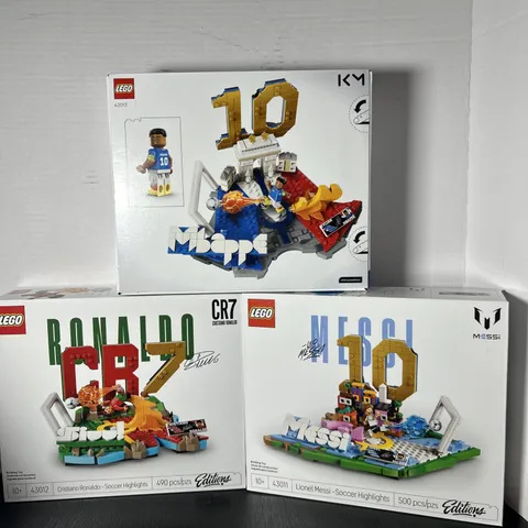 Lego FIFA 2026 World Cup Set of 3 Messi, Mbappe, Ronaldo All New Never Opened