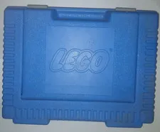 Vintage 1984 LEGO Blue Hard Plastic Carrying Storage Case NO BLOCKS INCLUDED