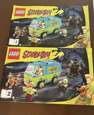 LEGO Scooby-Doo 75902 The Mystery Machine Instruction Manuals Booklets 1 & 2