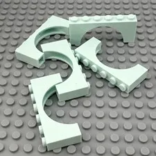 LEGO Arch - Light Aqua - 1 x 6 x 2 - QTY x5