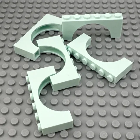 LEGO Arch - Light Aqua - 1 x 6 x 2 - QTY x5