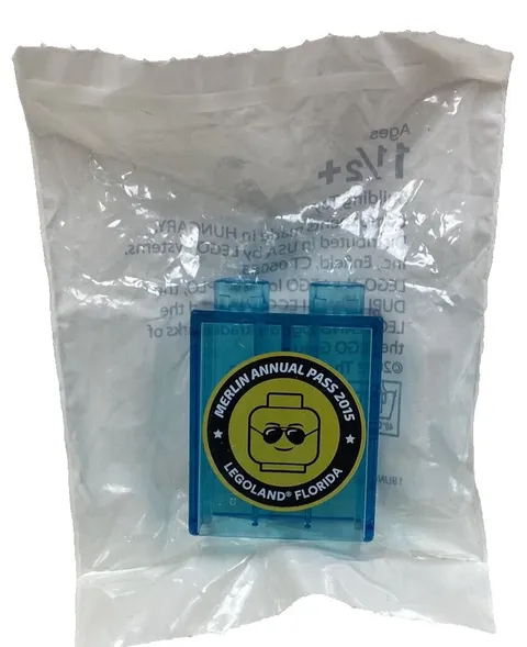 NEW Lego Promotional Brick Duplo Sealed Legoland Florida 2015 Merlin Annual Pass