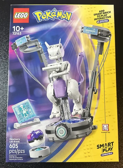 Mewtwos Lab Break. Pokémon Lego #72163 605pcs Smart Play Compatible
