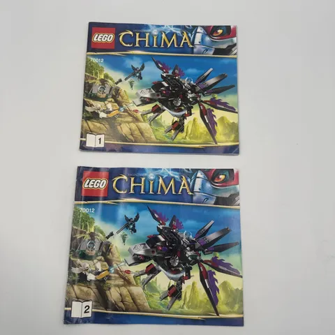 Lego Legends Of Chima 70013 Instructions Manual X 2