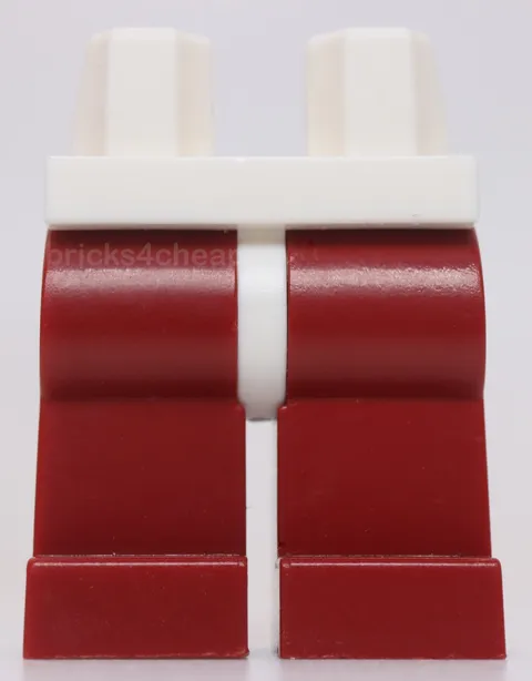 Lego Dark Red Legs with White Hips