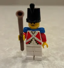 LEGO Minifigure Pirates I Imperial Guard Blue Epaulettes pi062 MISSING BACKBACK