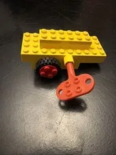 LEGO VINTAGE Wind-Up Motor & Key TESTED 1980s