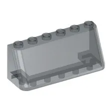 LEGO 11x Trans-Black Windscreen 2 x 6 x 2 inv.623