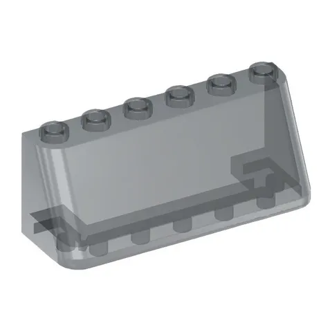 LEGO 11x Trans-Black Windscreen 2 x 6 x 2 inv.623