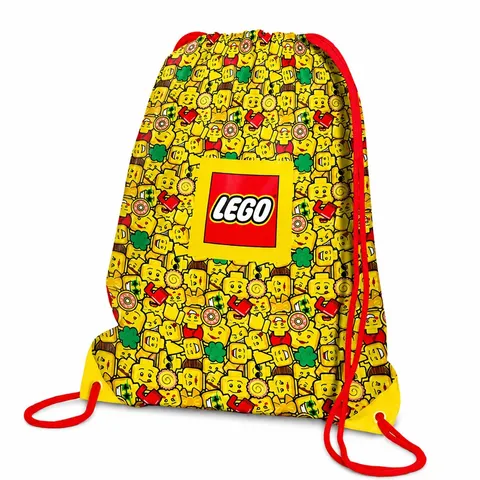 Lego Minifigure Allover Print Drawstring Bag Tote Backpack Storage Bag