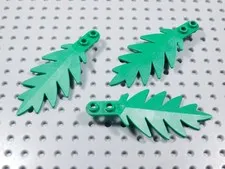LEGO Lot of 3 Green Palm Leaves Plants Minifig BQ