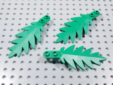 LEGO Lot of 3 Green Palm Leaves Plants Minifig BQ