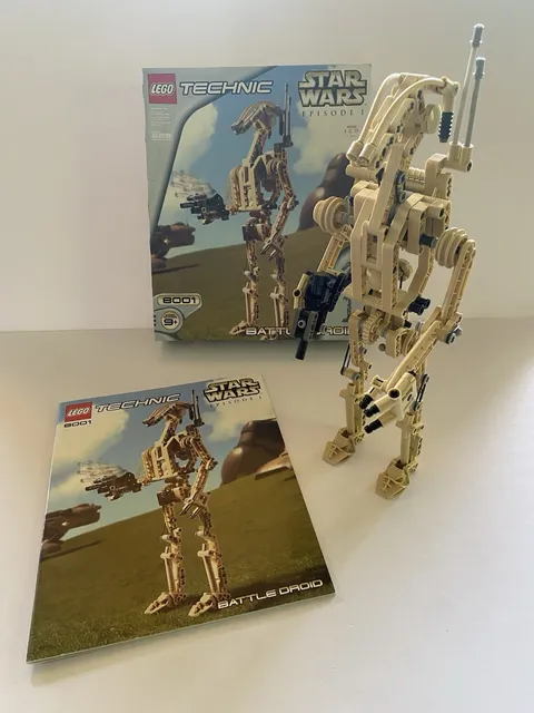 Lego 8001, Battle Droid, Technic StarWars Episode 1,Complete W Instruction & Box